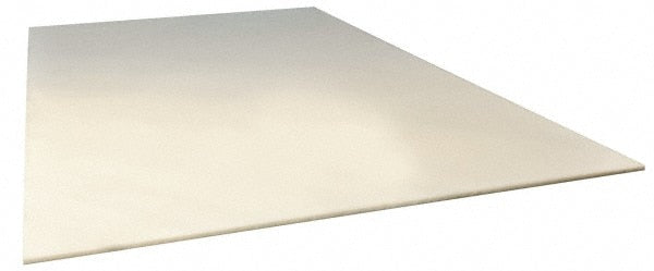 Plastic Sheet: Polypropylene, 1" Thick, 48" Wide, 4' Long, White