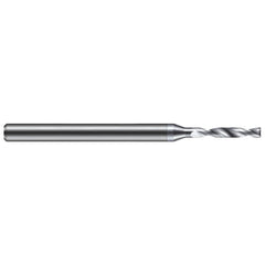 Micro Drill Bit: 0.0400" Dia, 180 deg, Solid Carbide