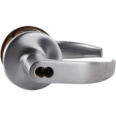 Lever Locksets; Lockset Type: Storeroom; Key Type: Keyed Different; Back Set: 2-3/4; Cylinder Type: Less Core; Material: Metal; Door Thickness: 1-3/4 to 2-1/4; Finish: Satin Chrome