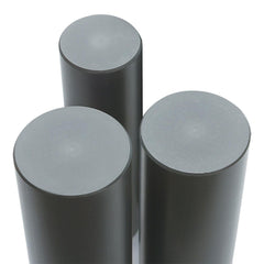 Plastic Rod: 60" Long, 0.8750" Dia, Gray, Opaque, 5000 - 1000 psi Tensile Strength