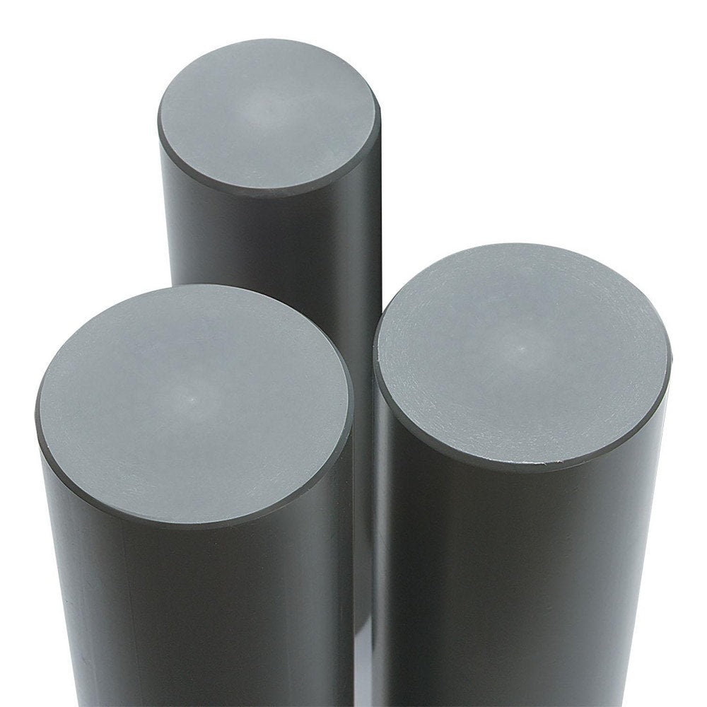 Plastic Rod: 60" Long, 1.75" Dia, Gray, Opaque, 5000 - 1000 psi Tensile Strength