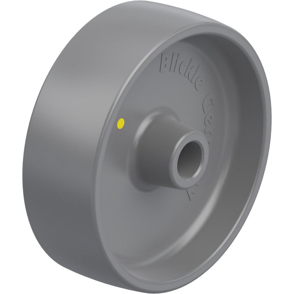 Rigid & Swivel Caster Wheel: Synthetic, 6" Dia, 2" Wide