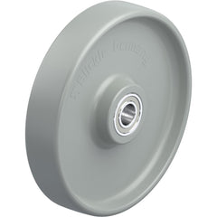 Rigid & Swivel Caster Wheel: Synthetic, 10" Dia, 2" Wide