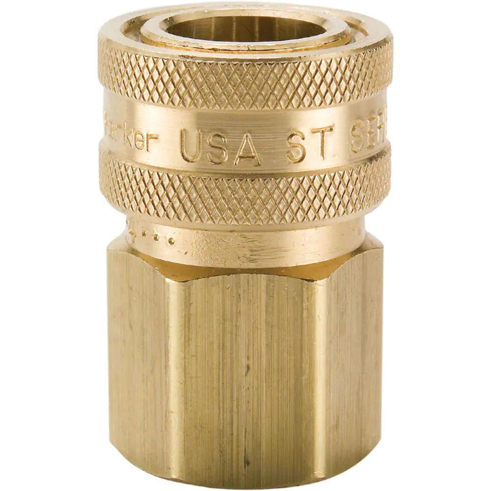 Hydraulic Hose Coupler: 1/4", 1/4-18, 5,200 psi