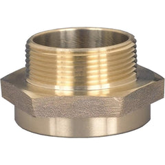 Brass & Chrome Pipe Fittings; Fitting Type: Female x Male Hex Nipple; Fitting Size: 1 x 3/4; End Connections: FNPSH x MGHT; Material Grade: 360; Connection Type: Threaded; Pressure Rating (psi): 175; Fitting Shape: Straight; Thread Standard: GHT, NPSH