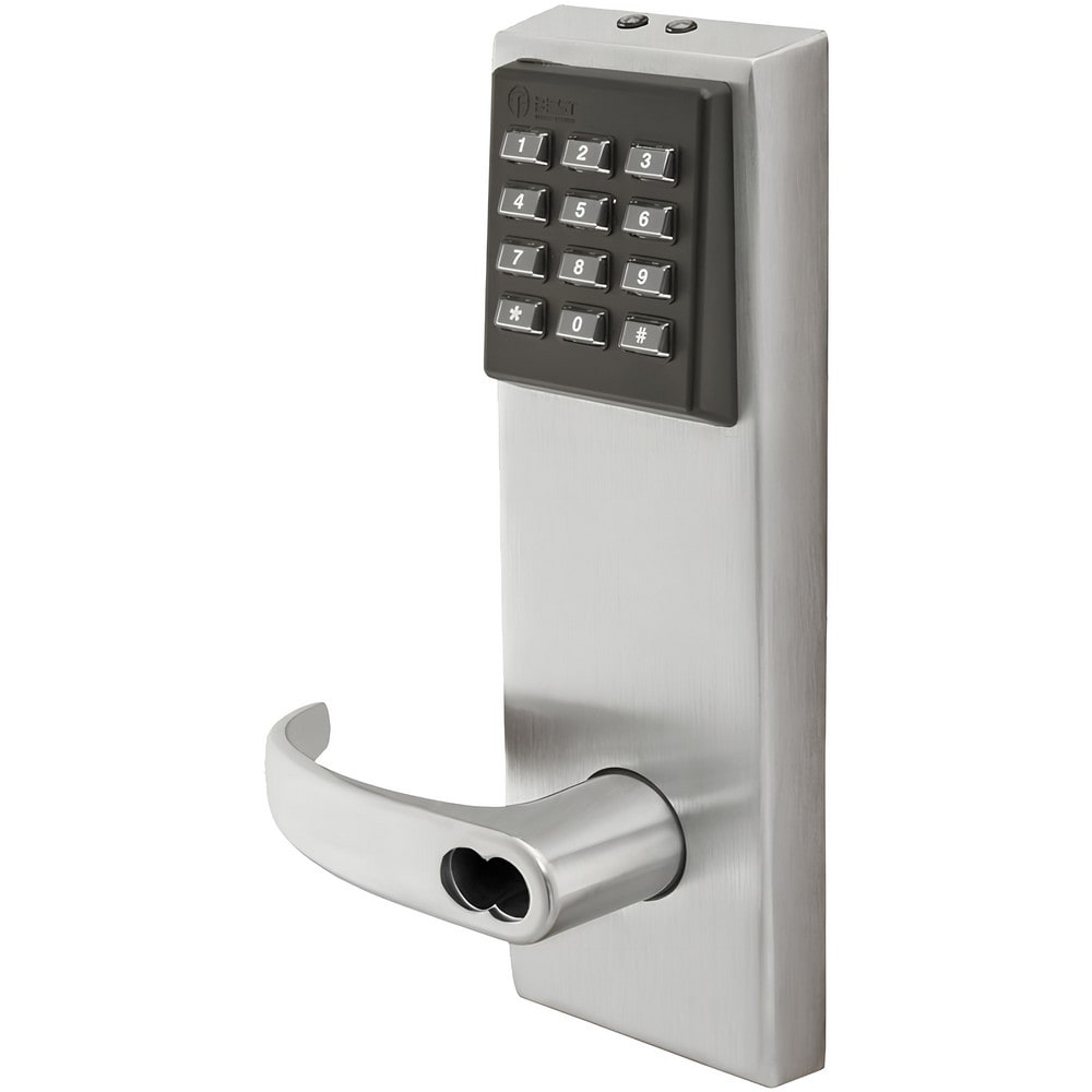 Lever Locksets; Lockset Type: Entrance; Key Type: Keyed Different; Back Set: 2-3/4; Cylinder Type: Less Core; Material: Metal; Door Thickness: 1-3/4 to 2-1/4; Finish: Satin Chrome