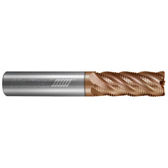 Corner Radius End Mill: 1" Dia, 2" LOC, 0.0600" Radius, 4 Flute, Solid Carbide