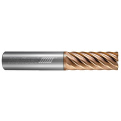 Corner Radius End Mill: 1" Dia, 1-1/4" LOC, 0.0600" Radius, 14 Flute, Solid Carbide