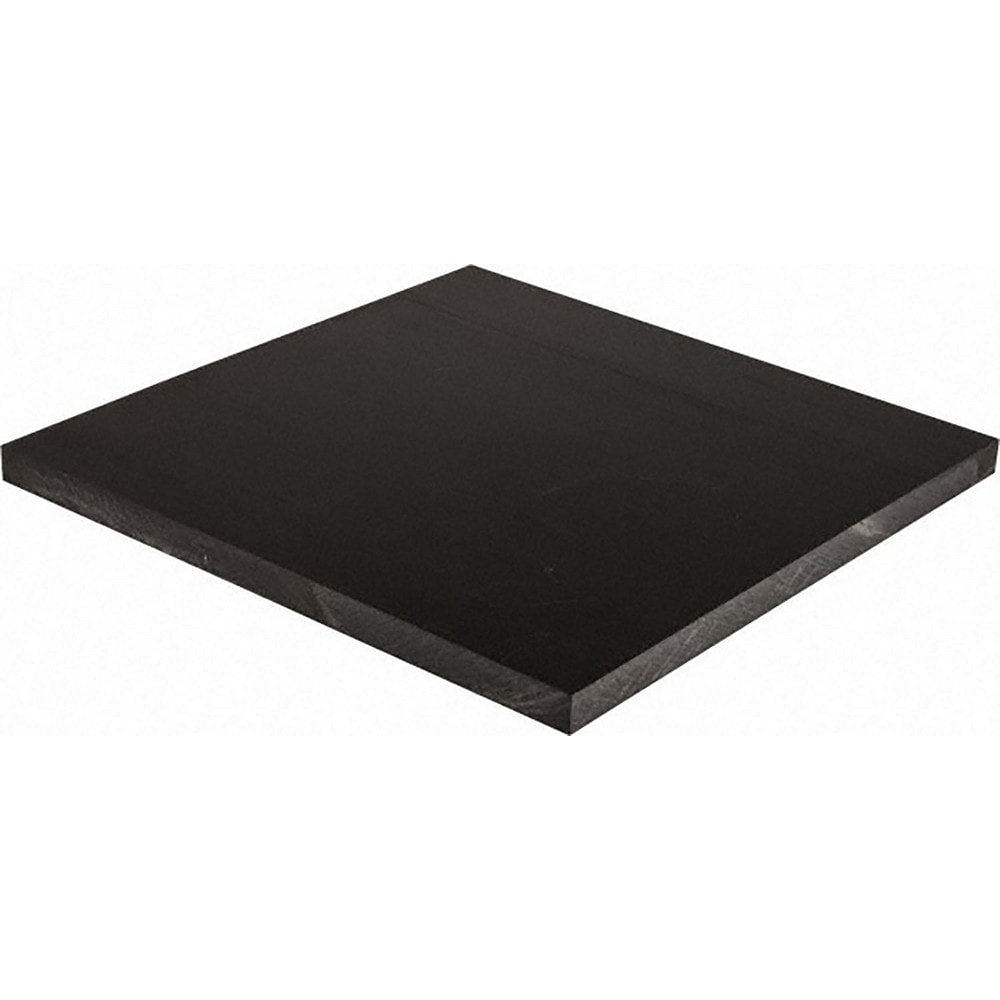 Plastic Sheet: POM, 1-1/4" Thick, 24" Wide, 4' Long, Black, 9700 psi Tensile Strength