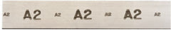 A2 Air-Hardening Flat Stock: 1-1/4" Thick, 5" Wide, 18" Long, + 0.010 - 0.015 in Thickness Tolerance