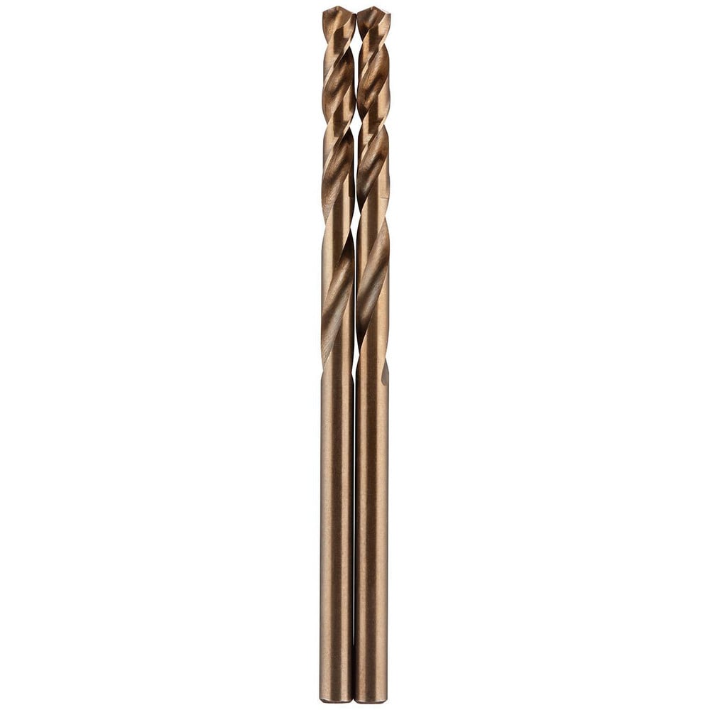 Mechanics Drill Bit:  0.1380" Dia,  135&deg,  Cobalt,  Hex Shank,  Split Point