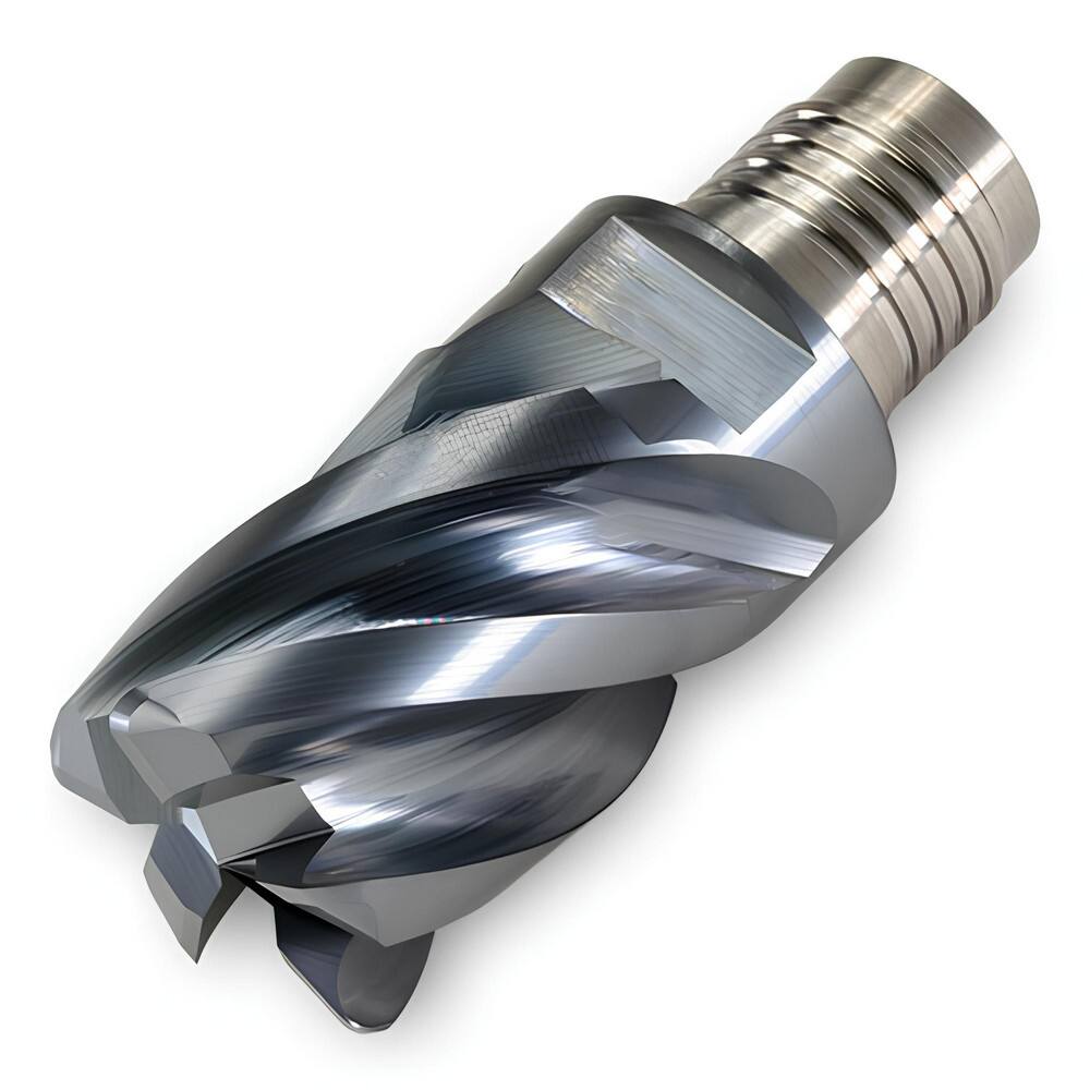 1/2" Dia. - 2-1/4" LOC - 4-1/2" OAL - .030 Radius 4 FL Carbide S/E HP End Mill-Uncoated