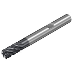 ‎1/8″ Dia. × 3/8″ Shank × 3/8″ DOC × 2-5/16″ OAL, HSS Uncoated, 2 Flute, With Flat, External , Ballnose End Mill