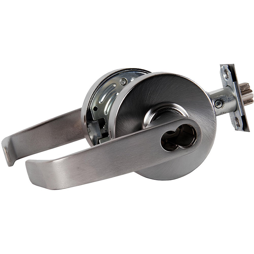 Lever Locksets; Lockset Type: Entrance; Key Type: Keyed Different; Back Set: 2-3/4; Cylinder Type: LFIC; Material: Metal; Door Thickness: 1-3/4; Finish: Satin Chrome