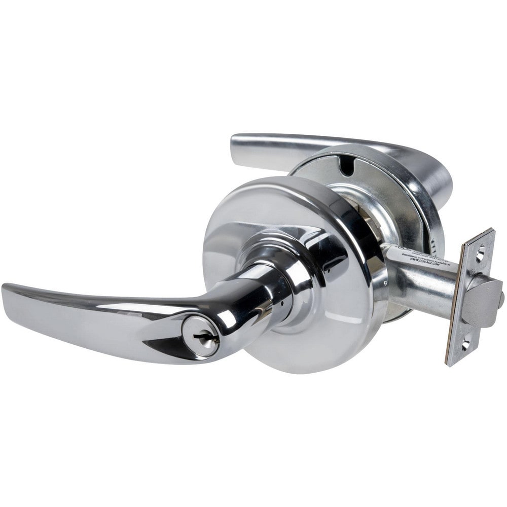 Lever Locksets; Lockset Type: Entrance; Key Type: Keyed Different; Back Set: 2-3/4; Cylinder Type: Conventional; Material: Metal; Door Thickness: 1-5/8 - 2-1/8; Finish: Bright Chrome