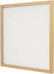 Pleated Air Filter: Panel, MERV 4, Fiberglass, 20% Efficient, 12" High, 24" Wide, 2" Deep