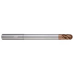 Ball End Mill: 5/8" Dia, 3/4" LOC, 6 Flute, Solid Carbide