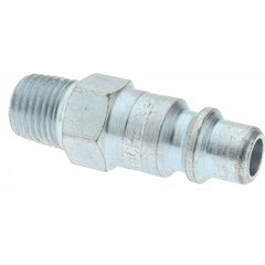 Pneumatic Hose Coupling: 1/4" Thread, 3/8" Body Dia, Industrial Interchange