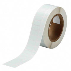 Label Maker Label: White, Polyester, 3,000 per Roll