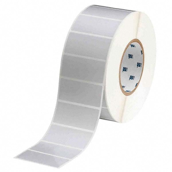 Label Maker Label: Light Gray, Polyester, 3,000 per Roll