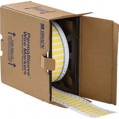 Label Maker Label: Yellow, Polyolefin, 5,000 per Roll