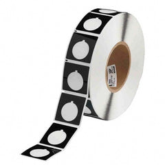 Label Maker Label: Black, Polyester, 500 per Roll