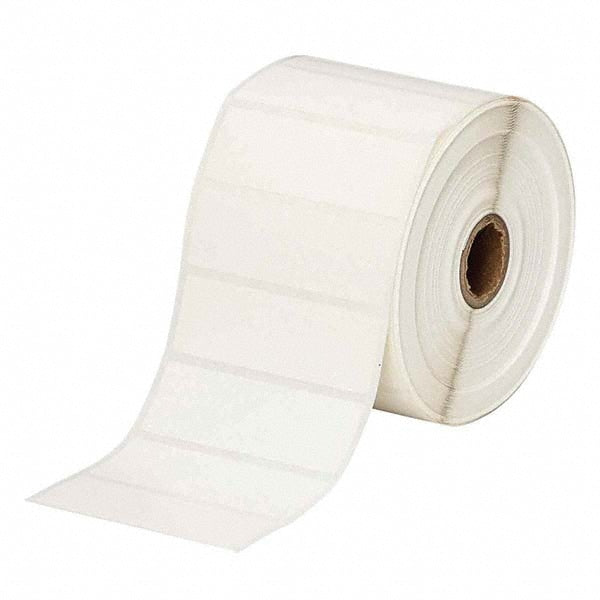 Label Maker Label: White, Paper, 1,500 per Roll