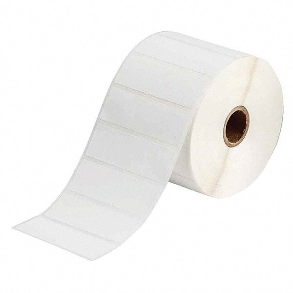 Label Maker Label: White, Polypropylene, 1,500 per Roll