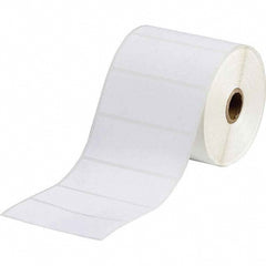 Label Maker Label: White, Polyester, 1,500 per Roll