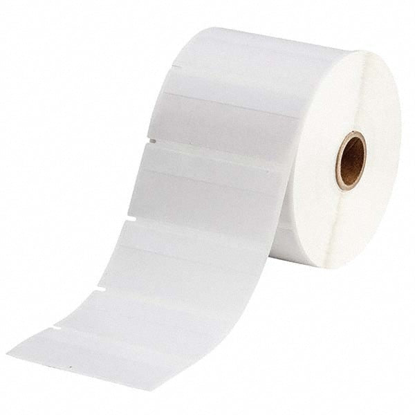 Label Maker Label: Clear & White, Vinyl, 5,000 per Roll