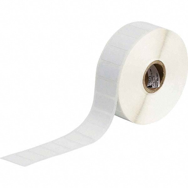 Label Maker Label: White, Polyester, 2,500 per Roll