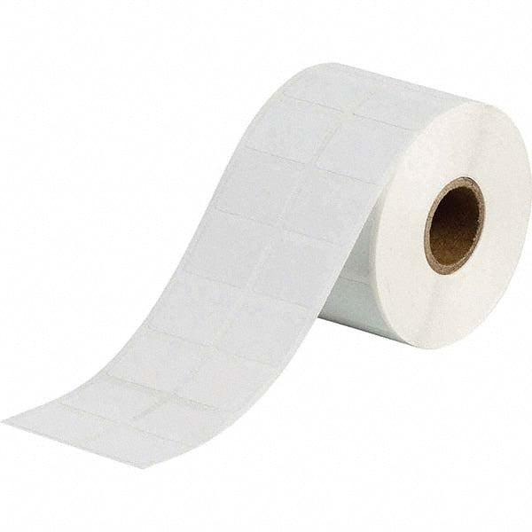 Label Maker Label: White, Polyester, 2,500 per Roll