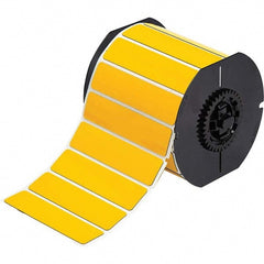 Label Maker Label: Yellow, Polyester, 300 per Roll