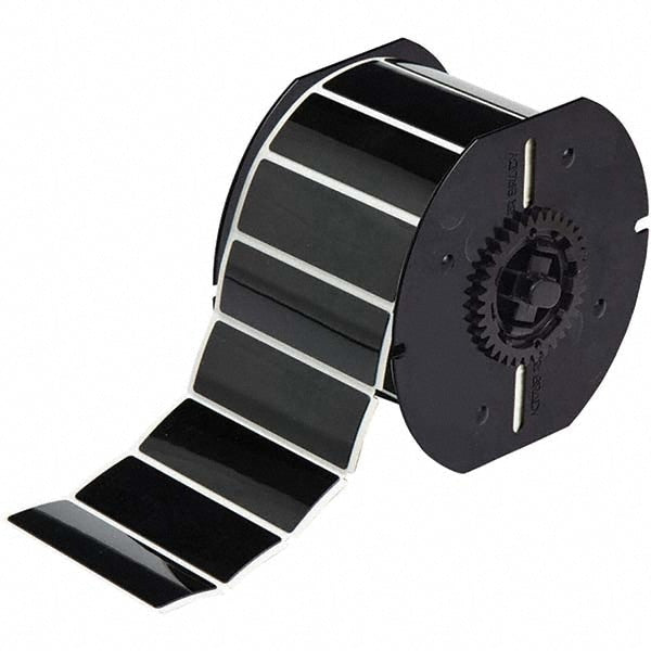 Label Maker Label: Black, Polyester, 300 per Roll