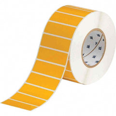 Label Maker Label: Yellow, Polyester, 3,000 per Roll