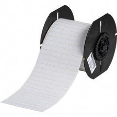 Label Maker Label: White, Polyvinylfluoride, 3/4" OAW, 5,000 per Roll