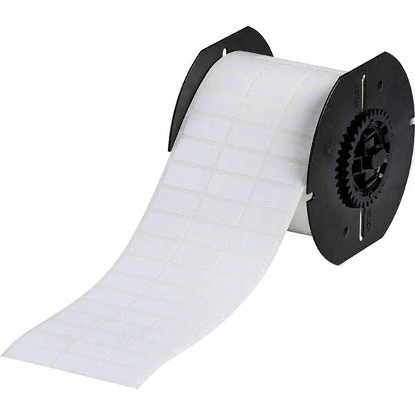 Label Maker Label: White, Polyester, 5,000 per Roll