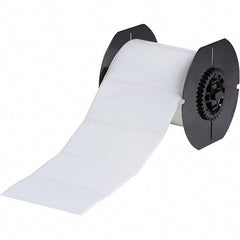 Label Maker Label: White, Polyester, 750 per Roll