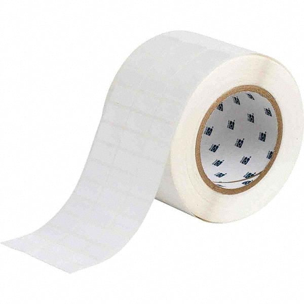 Label Maker Label: White, Polyester, 10,000 per Roll