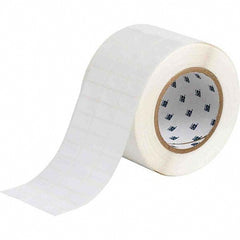 Label Maker Label: White, Polyester, 10,000 per Roll