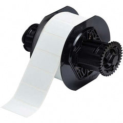 Label Maker Label: White, Polyester, 1,500 per Roll