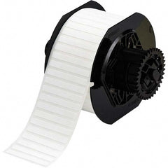 Label Maker Label: White, Nylon, 1,500 per Roll