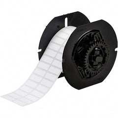 Label Maker Label: White, Polyester, 2,500 per Roll