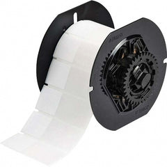 Label Maker Label: Clear & White, Vinyl, 1,500 per Roll