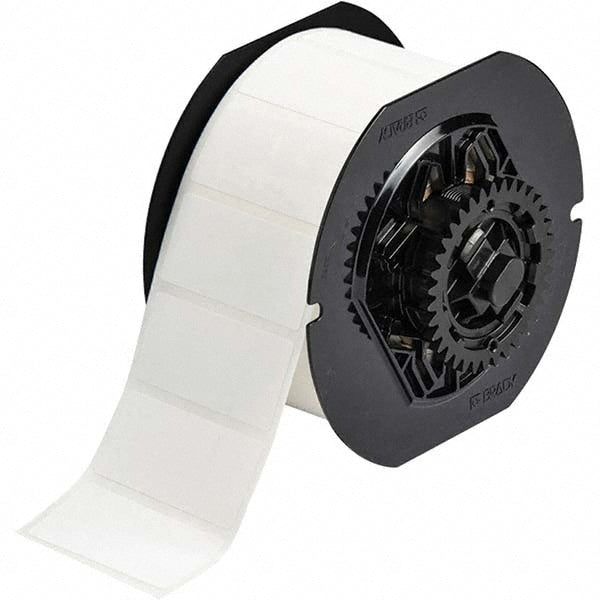 Label Maker Label: White, Paper, 1,500 per Roll