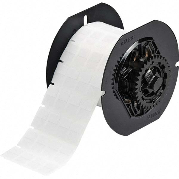 Label Maker Label: Clear & White, Vinyl, 1/2" OAW, 2,500 per Roll