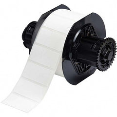 Label Maker Label: White, Polypropylene, 1,500 per Roll