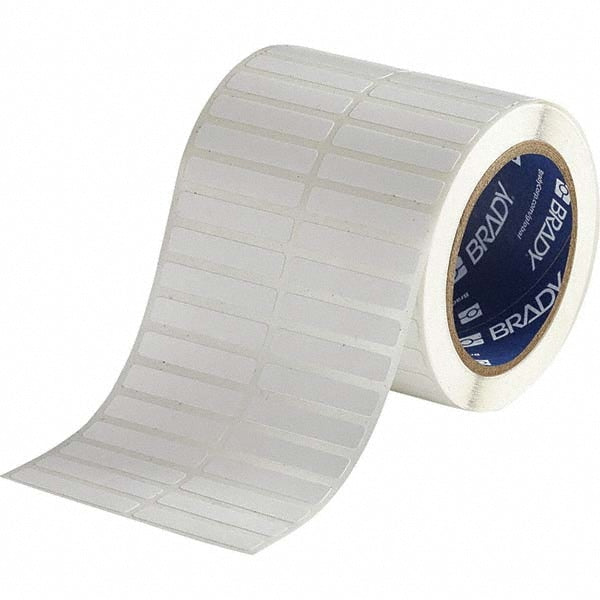 Label Maker Label: White, Nylon, 2,500 per Roll