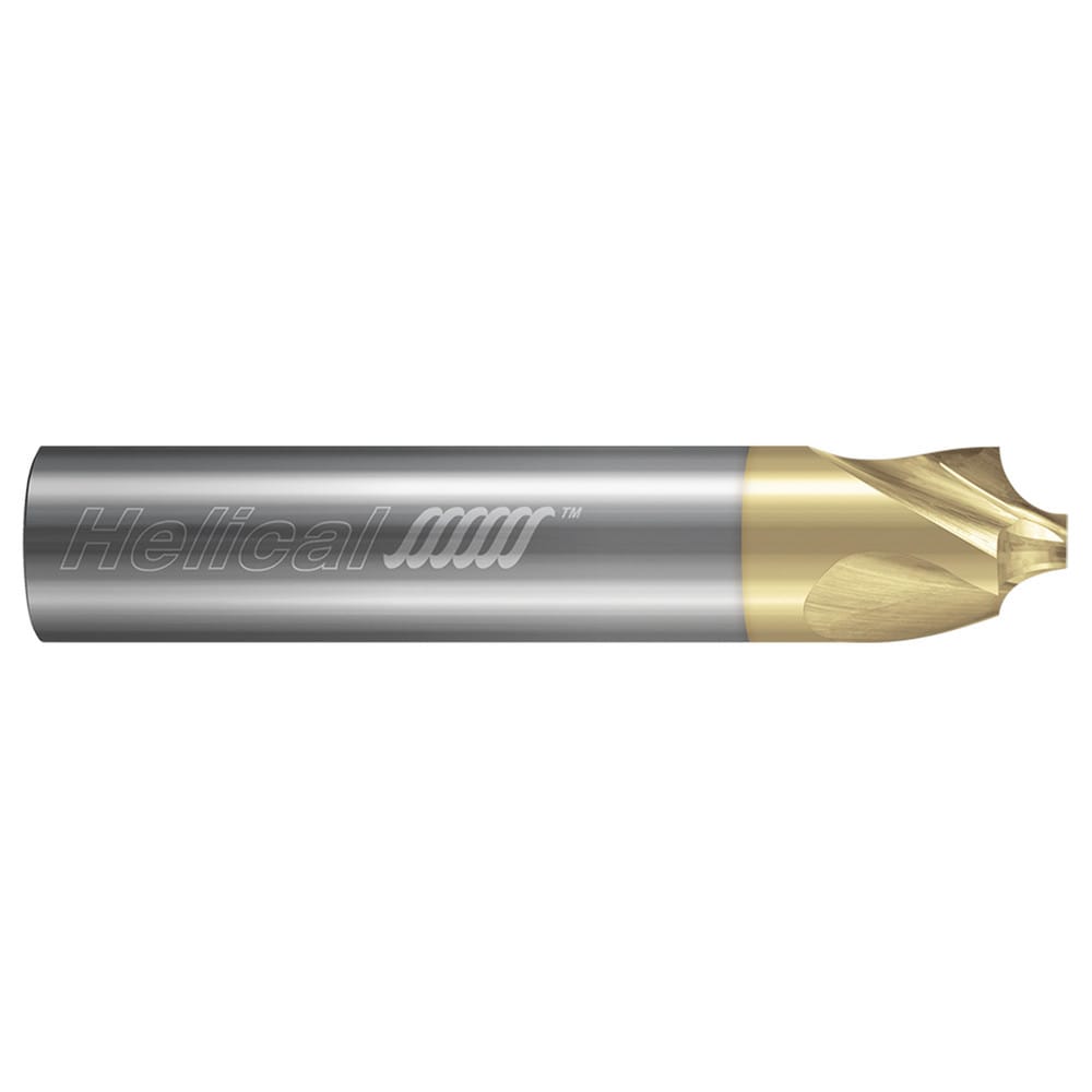 Corner Rounding End Mill: 0.0250" Radius, 1/8" Dia, 5 Flutes, Solid Carbide