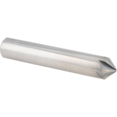 Chamfer Mill: 5/8" Dia, 5/8" Shank Dia, 45 deg, 6 Flute, Solid Carbide, Single End